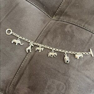 Fashion Jewelry Silver Animal Charm Bracelet